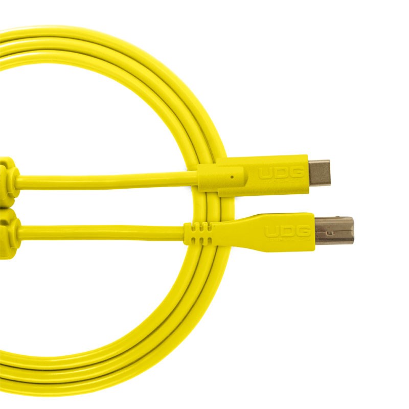 U96001YL Ultimate USB2.0ケーブル C-B Straight 1.5m Yellow UDG