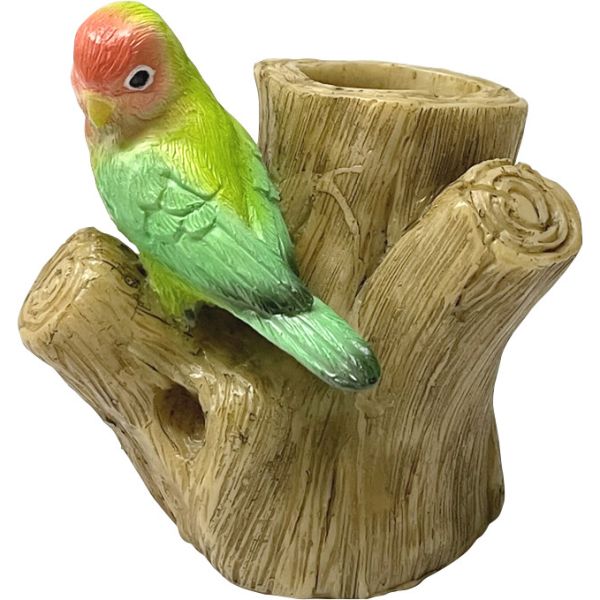 drawerplus/Charmmy チャーミーレジン コザクラインコのマルチホルダー/73459 07 ガーデニング・園芸用品 ガーデニング雑貨・オーナメント 置物・オーナメント