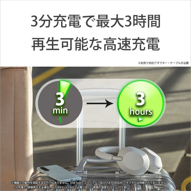 ソニー ワイヤレスノイズキャンセリングステレオヘッドセット ブラック WH-1000XM5(1個)