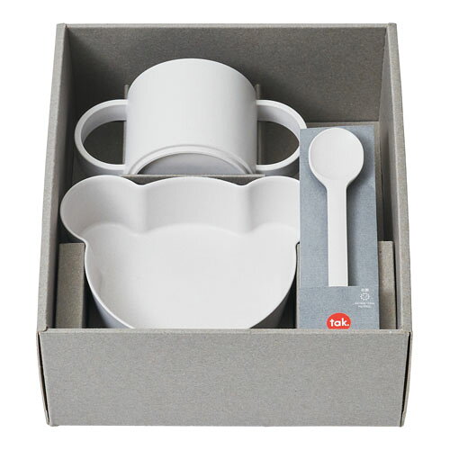 tak BIO KIDS DISH gift box bear mini タック ビオ キッズディッシュ ギフトボックス ベア ミニ ホワイト JTN-2011-WH