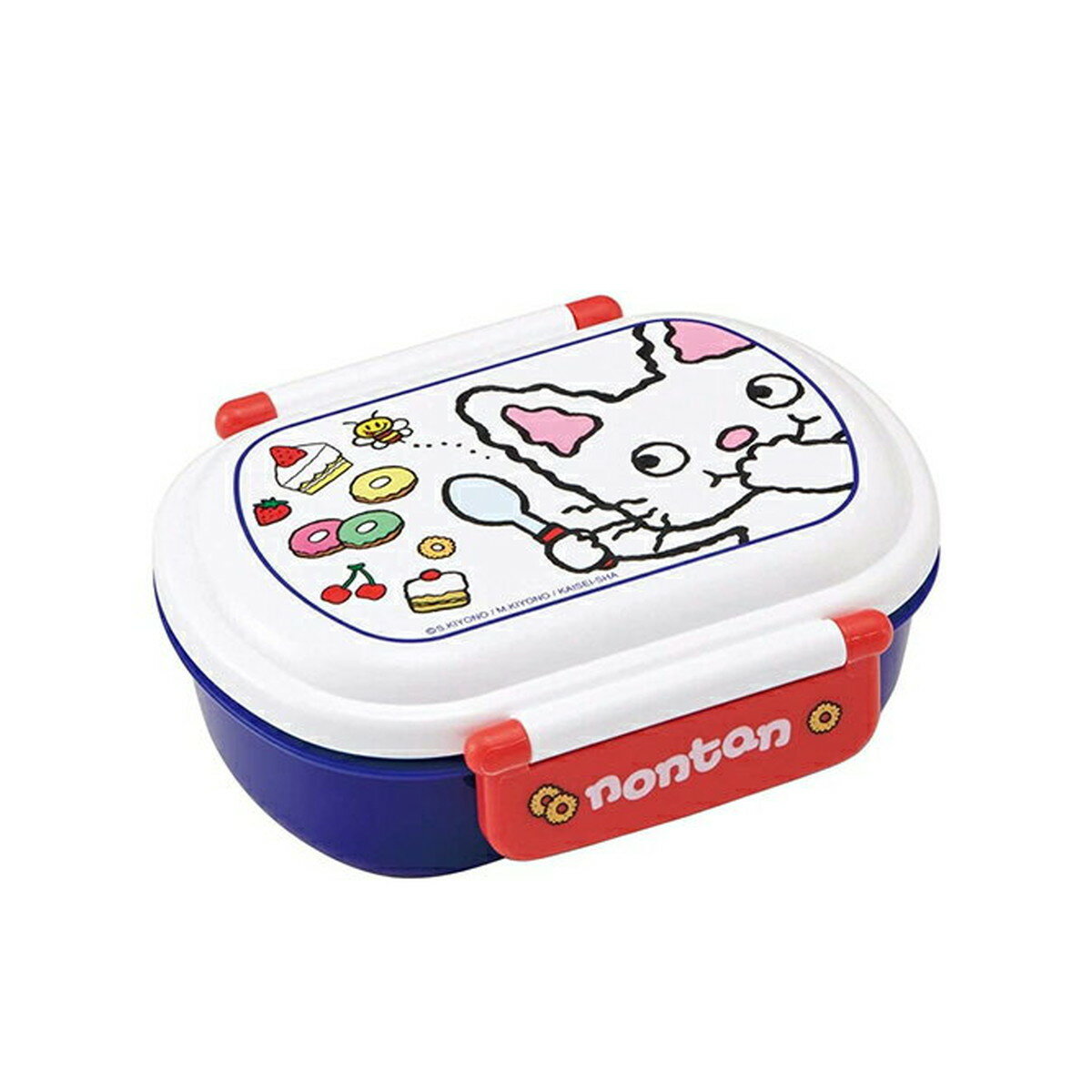 スケーター｜Skater 抗菌ふわっとタイト弁当箱 360ml ノンタン QAF2BAAG 食洗機対応/蓋以外電子レンジ対応