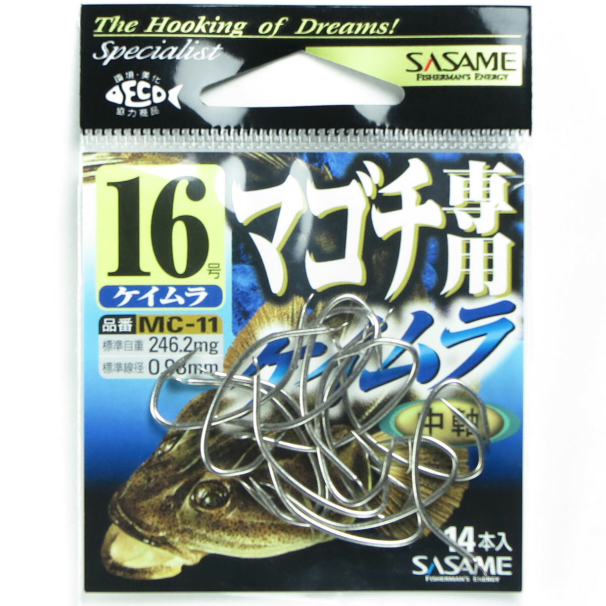 楽天市場】ささめ針 ささめ針 Sasame MC-11 マゴチ専用 ケイムラ 16