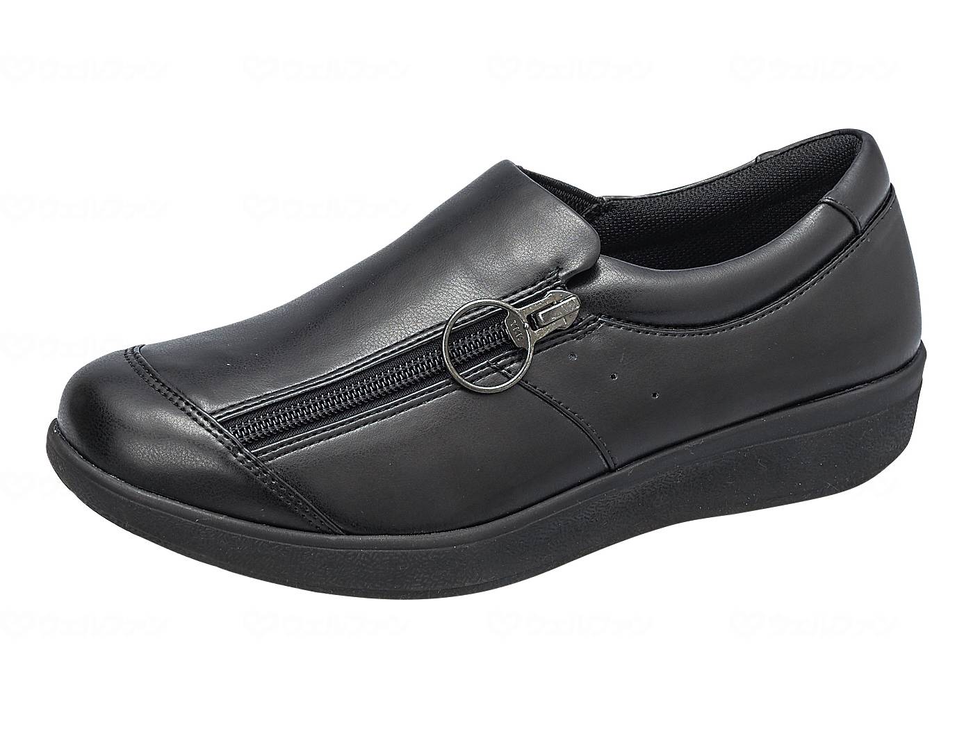 ムーンスター ウェルル02 オールブラック 22.0