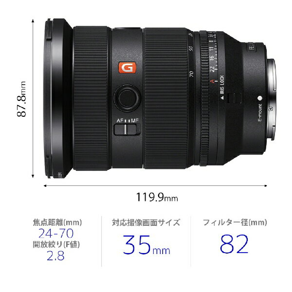 SONY ミラーレス用レンズ FE 24-70F2.8 GM II
