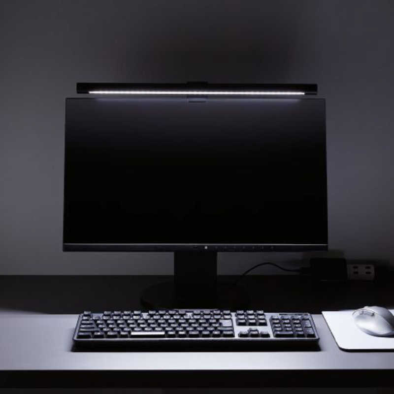 エレコム モニターライト デスクライト モニター掛け式 Type-C給電 ブラック(1個)