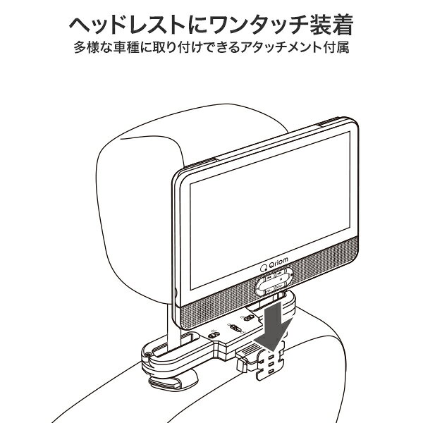 楽天市場】山善 Qriom ポータブルDVDプレーヤー CPD-M114TMR(B) （商品