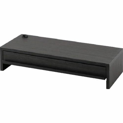 IRIS MNS-590H-BO 289236 モニター台 引出し付き ブラックオーク