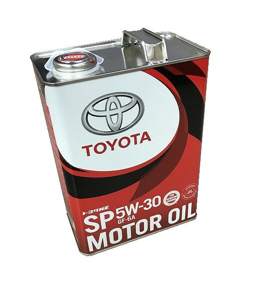 楽天市場】トヨタ自動車 TOYOTA エンジンオイル SP 0W-20 GF-6A 4L 缶
