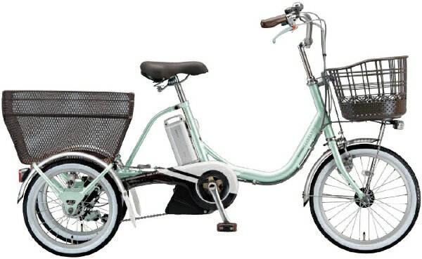 ブリヂストン電動アシスト自転車 ラクットワゴン ミスティミント 3段変速 BRIDGESTONE 電動アシスト自転車 三輪車 2025年 ブリヂストン