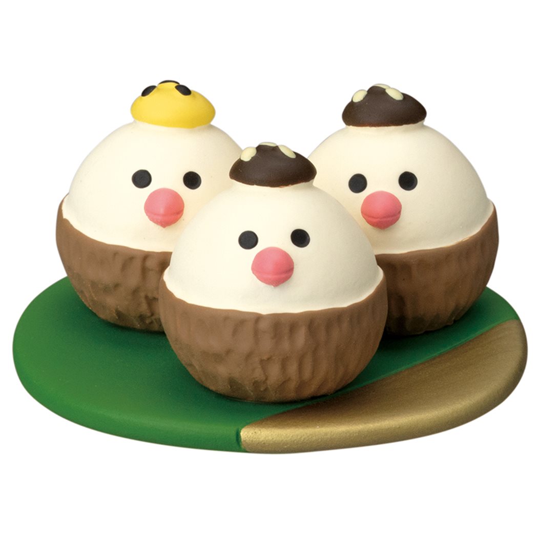 まったり池のお月見会 マスコット 文鳥きぬかつぎ concombre デコレ インテリア かわいい グッズ