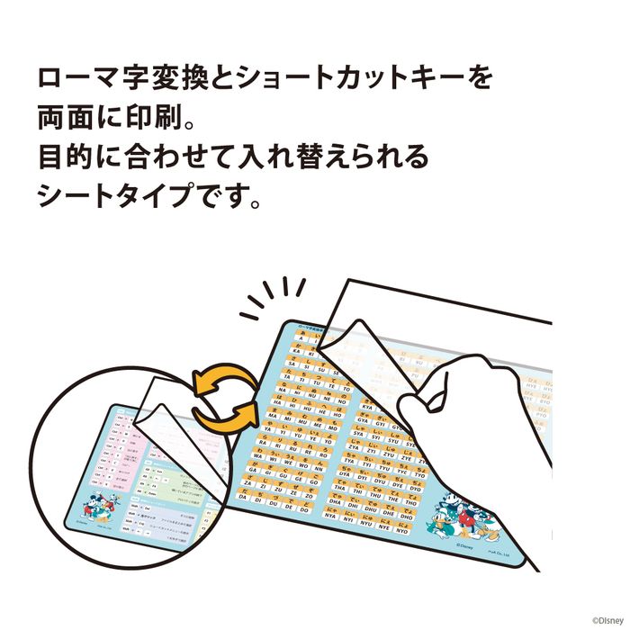 PGA PG-DMP01MKY ミッキー&フレンズ 入力ガイド付き マウスパッド