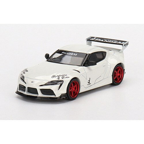 GT-R ホワイトミニカー レッドホイール MINI GTの1/64LB☆WORKS 日産R35 GT-Rはホイールまでキャンディ