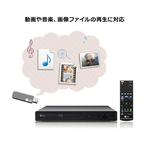 LG Wi-Fi搭載 ブルーレイ＆DVDプレーヤー BP350Q