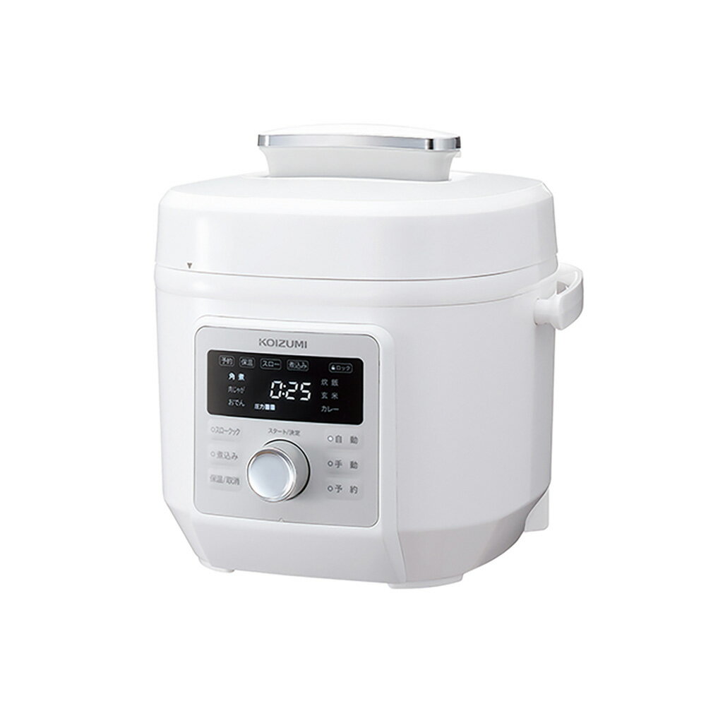 LIVCETRA 電気圧力鍋 LPC-T1201W 　ホワイト　コイズミ 電気圧力鍋（LPC-T1201/W/K/R）｜LIVCETRA – リブセトラ –
