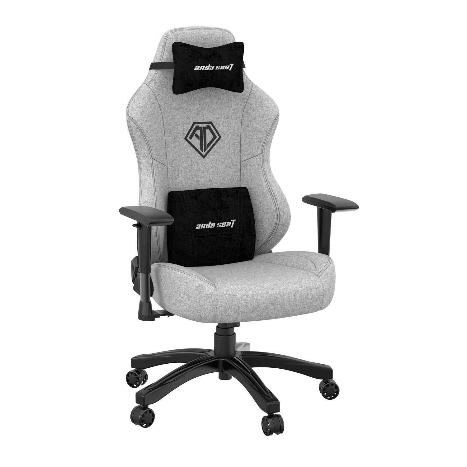 Andaseat｜アンダシート ゲーミングチェア W740xD700xH1370mm Phantom3 ファブリック グレー GC-PHANTOM3/GR
