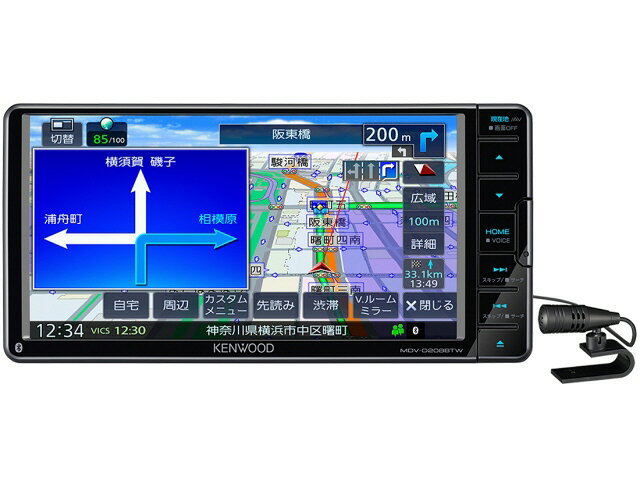 楽天市場】JVCケンウッド KENWOOD 彩速ナビ Bluetooth内蔵 MDV-D309BTW