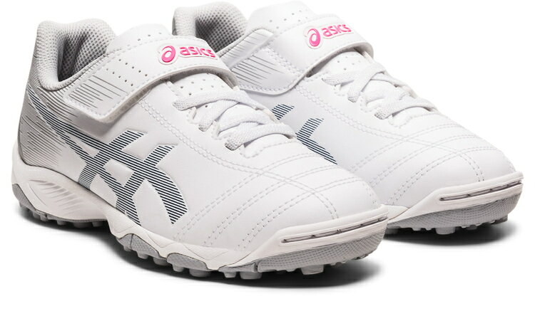 1104A045-105-17.0 アシックス サッカー トレーニングシューズ 屋外用 TF White/Mako Blue・サイズ：17.0cm asics ジュニア用 JUNIOLE 6