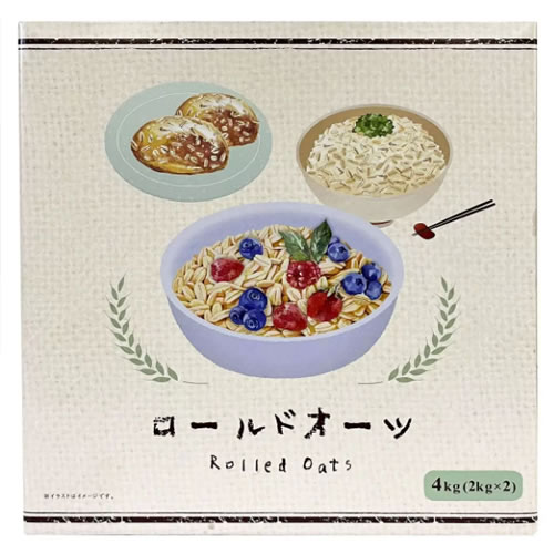 勅使川原精麦所 ロールドオーツ 2kg×2