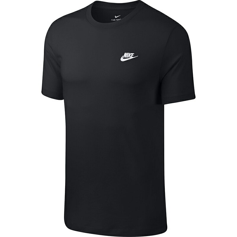NIKE ナイキ クラブ 半袖Tシャツ メンズ カジュアル/スポーツウェア L 013 ブラック/ ホワイト NJP-AR4999-013