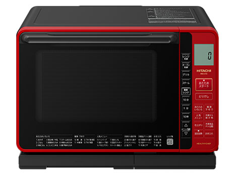 HITACHI スチームオーブンレンジ ヘルシーシェフ レッド 22L MRO-S7A(R)