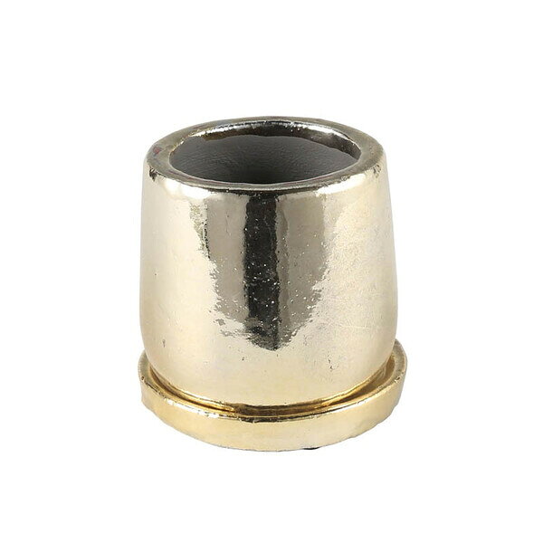 ダルトン DULTON テラコッタ ラウンドポットS ゴールド 2.5号鉢目安 45-068413 G20-0196S/GD