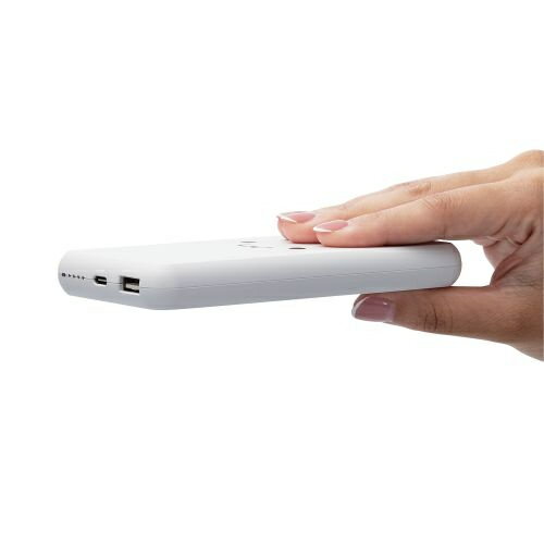 ELECOM 5V/3A出力 モバイルバッテリー 10000mAh ホワイトフェイス DE-C38-10000WF