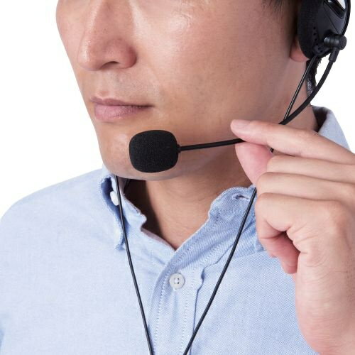 ELECOM タブレット用ヘッドセット ネックバンドタイプ HS-NB03STBK