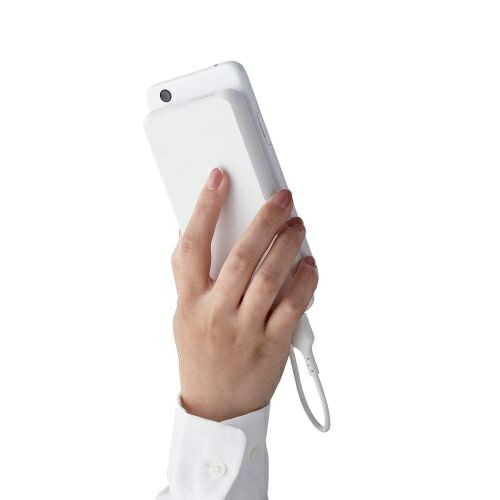 ELECOM 5V/3A出力 モバイルバッテリー 10000mAh ホワイト DE-C38-10000WH