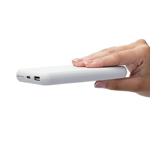 ELECOM 5V/3A出力 モバイルバッテリー 10000mAh ホワイト DE-C38-10000WH