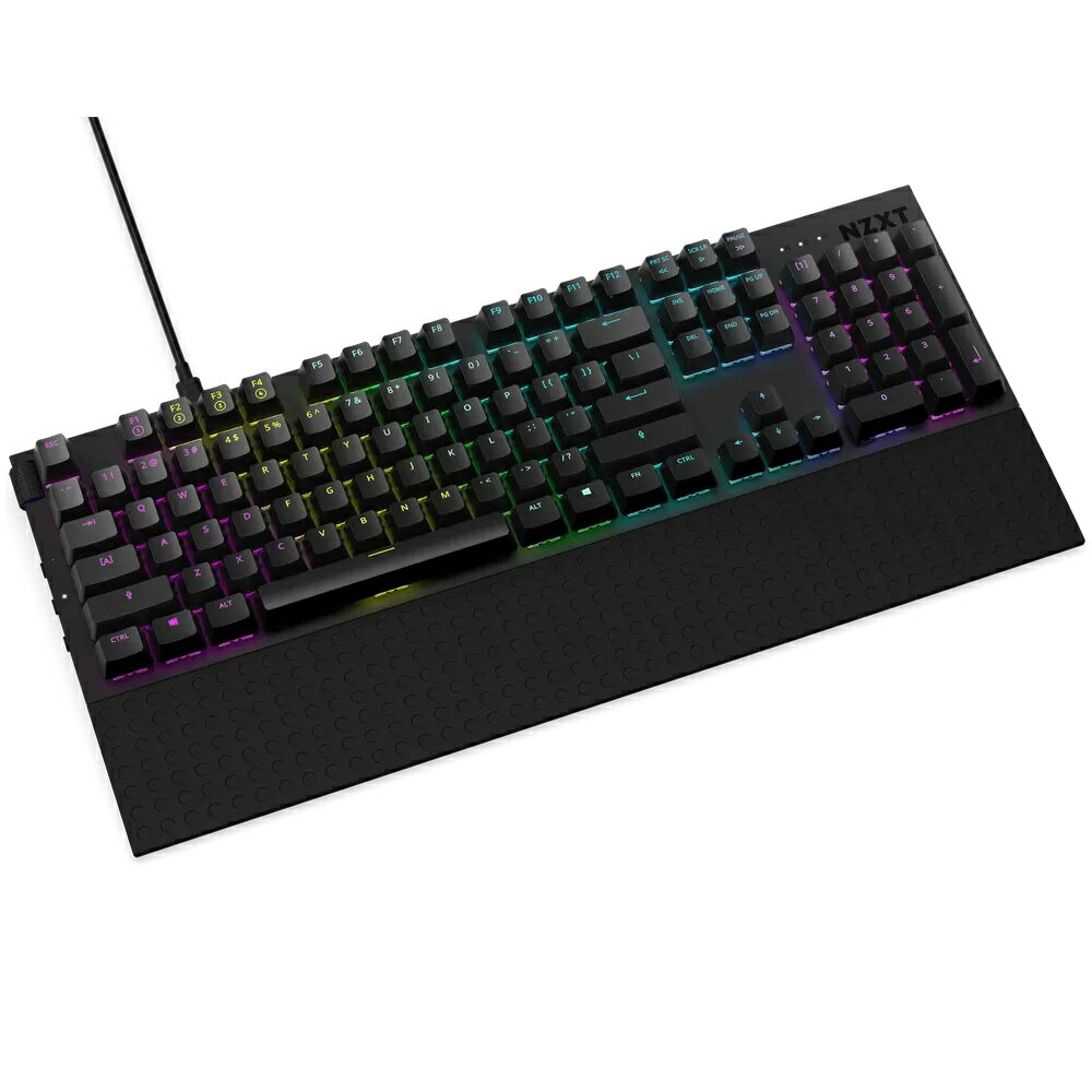 NZXT ゲーミングキーボード ブラック KB-1FSUS-BR