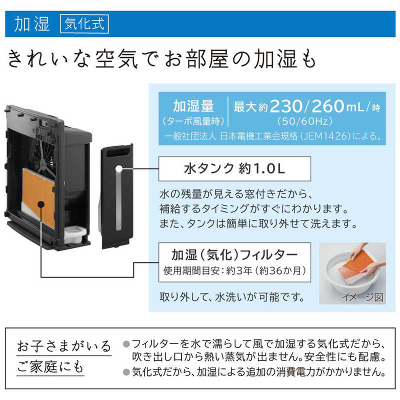 HITACHI 空気清浄機 EP-ZN30A(W)