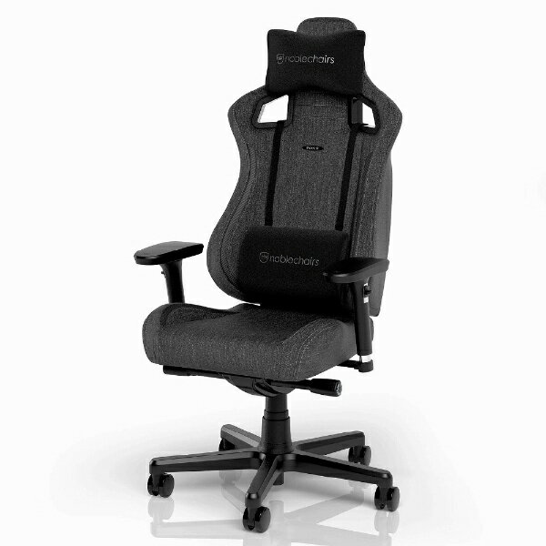 noblechairs｜ノーブルチェアーズ ゲーミングチェア W620xD620xH1120～1220mm EPIC COMPACT - TX ファブリックモデル チャコールグレー NBL-ECC-TX-ATC