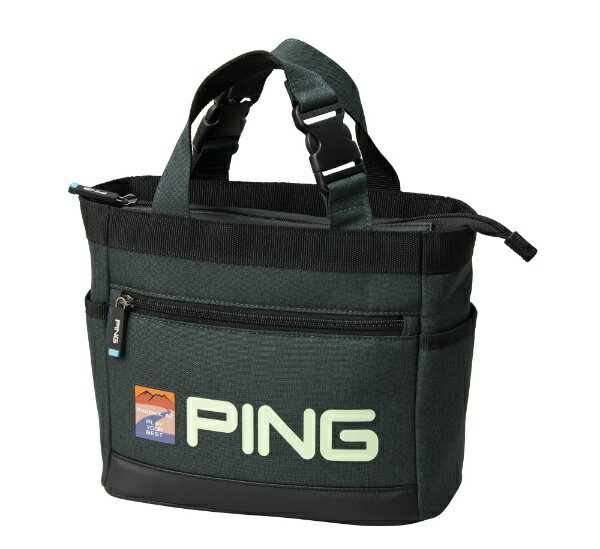 PING ラウンドトート/ブラック PING ピン カートバッグ GB-F2402 PUラウンドトート 37478