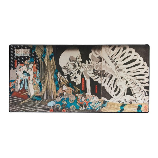 The mousepad company ザ マウスパッドカンパニー ゲーミングマウスパッド Skeleton Spectre by Utagawa Kuniyoshi 約914×457×3mm Mousepad Artist Series by SKELETONSPECTREL