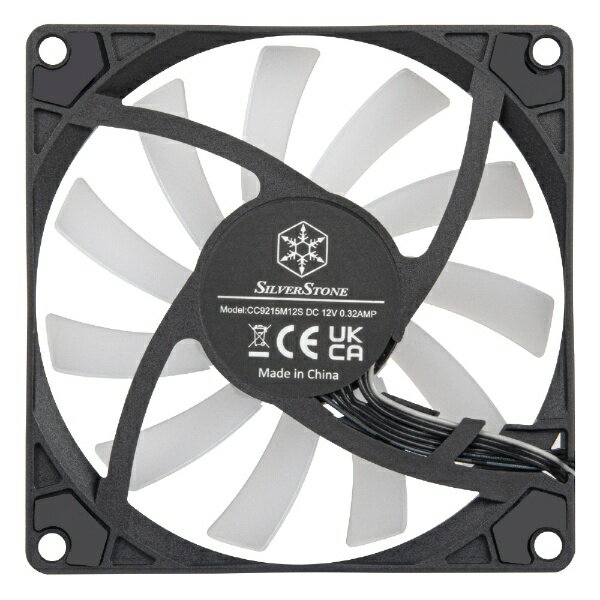 SILVERSTONE Silver Stone AS90B-ARGB 92mm PCケースファン スリム PWM対応 高回転 低ノイズ ARGB対応 SST-AS90B-ARGB/国内正規流通品