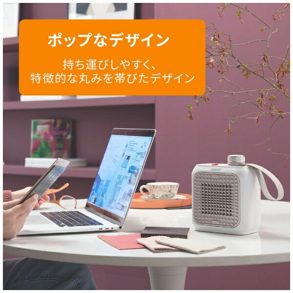 DeLonghi セラミックファンヒーター カプスーラデスク HFX12D03-BG