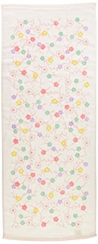 プレーリードッグ Prairiedog 泉州さらさらガーゼ フェイスタオル 梅ちらし 34×82cm