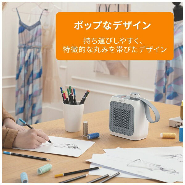 DeLonghi セラミックファンヒーター カプスーラデスク HFX12D03-SB