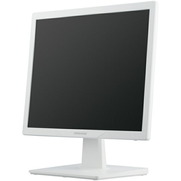 GREEN HOUSE 17型スクエア カラーLED液晶ディスプレイ GH-LCS17D-WH