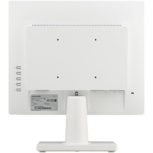 GREEN HOUSE 17型スクエア カラーLED液晶ディスプレイ GH-LCS17D-WH