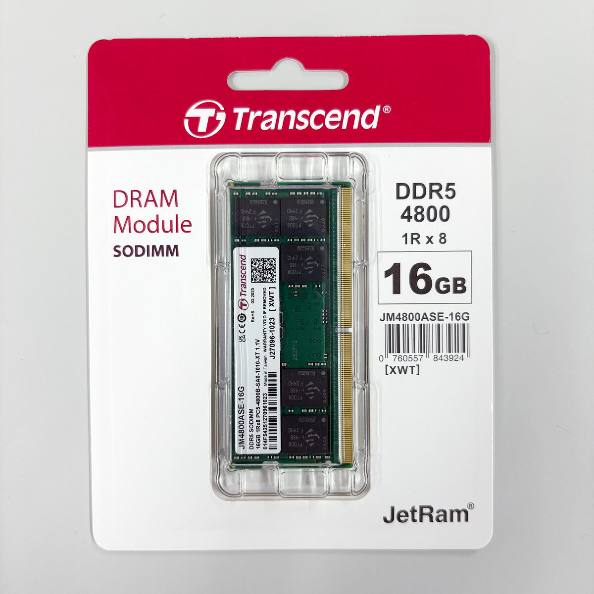 楽天市場】Transcend DDR5 JM4800ASE-16G | 価格比較 - 商品価格ナビ