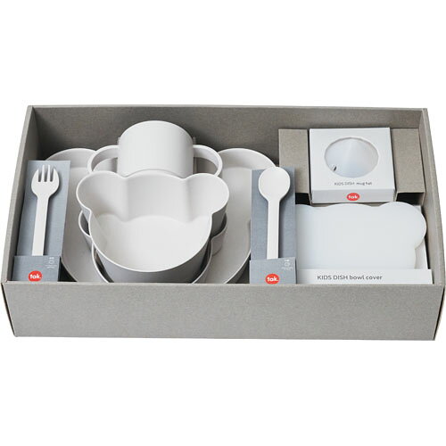 tak BIO KIDS DISH gift box bear big タック ビオ キッズディッシュ ギフトボックス ベア ビッグ ホワイト JTN-2021-WH
