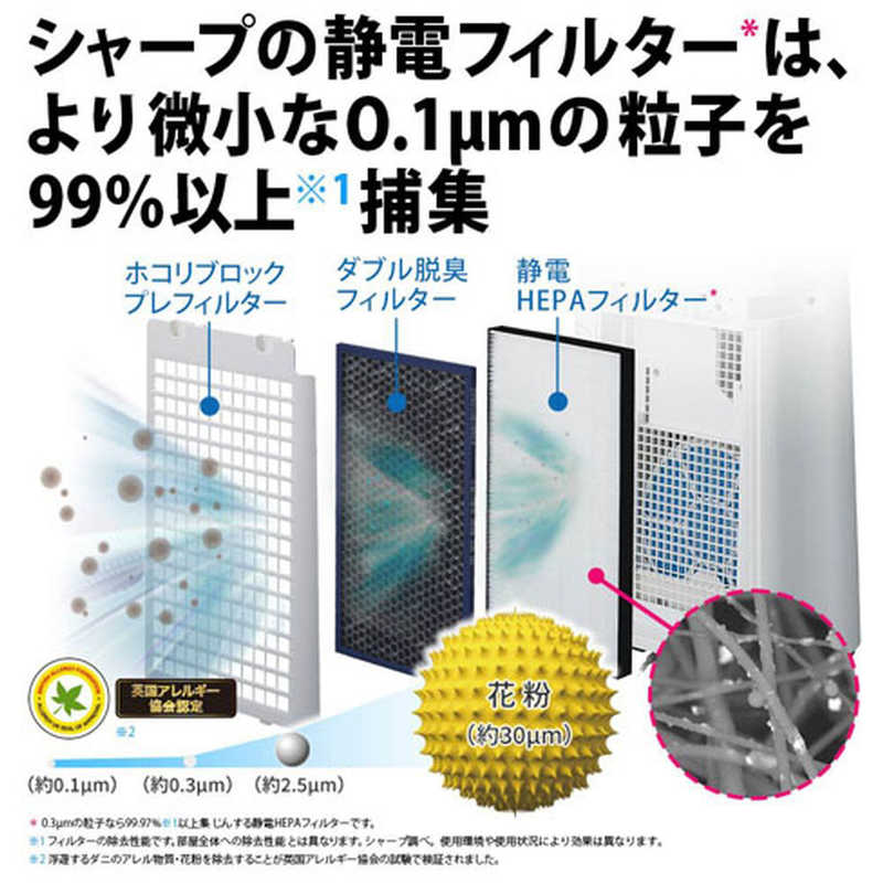 SHARP 加湿空気清浄機 KC-R50-W
