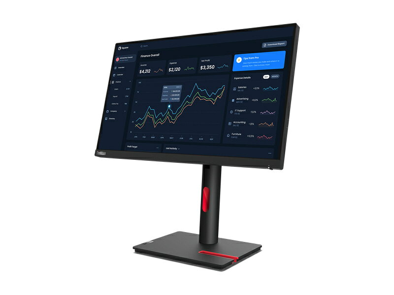 LENOVO レノボ 63B2MAR6JP 23.0型 ThinkVision T23i-30 1920×1080 D-sub DisplayPort HDMI ブラック系