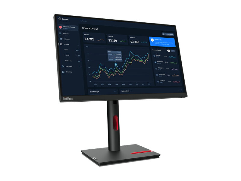 LENOVO レノボ 63B2MAR6JP 23.0型 ThinkVision T23i-30 1920×1080 D-sub DisplayPort HDMI ブラック系