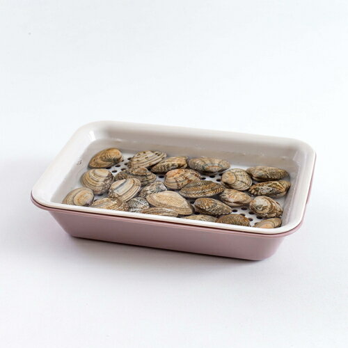 伊原企販 抗菌バット&ザル スモーキーピンク M VC-P