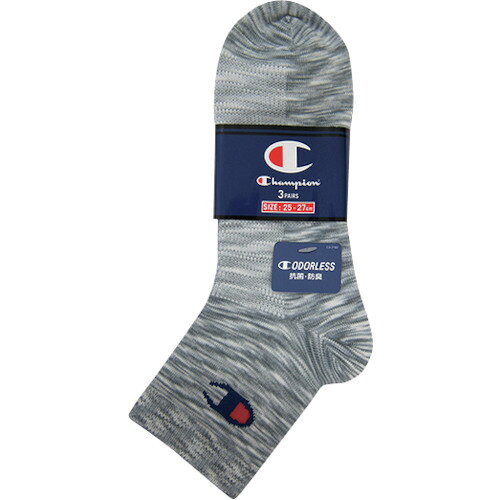 Champion チャンピオン マルチSP 3足組 クォーターレングスソックス メッシュ CMSCS202-902