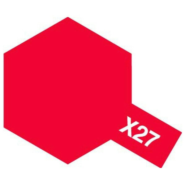 アクリルミニ　Ｘ−２７　クリヤーレッド