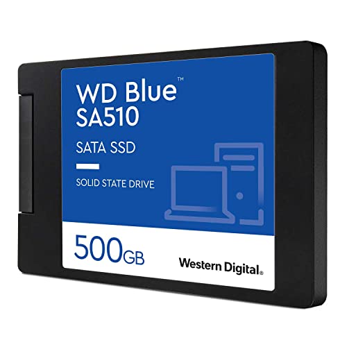 Western Digital ウエスタンデジタル WD Blue SATA SSD 内蔵 500GB 2.5インチ 読取り最大 560MB/s 書込み最大 510MB/s PC メーカー5年 WDS500G3B0A-EC SA510