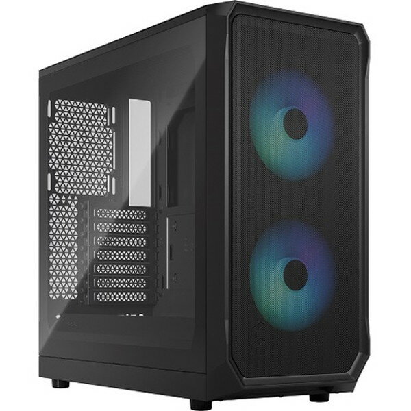 FRACTAL DESIGN フラクタルデザイン PCケース ATX /Micro /Mini-ITX Focus 2 RGB Black TG Clear Tint ブラック FD-C-FOC2A-03